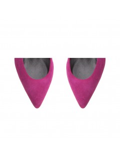 Pantofi stiletto piele naturala Fucsia Harley - The5thelement.ro