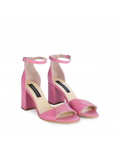 Sandale piele toc gros Roz Inga - The5thelement.ro