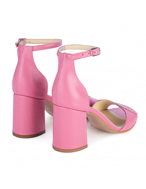 Sandale piele toc gros Roz Inga - The5thelement.ro
