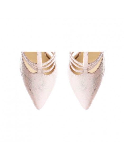 Pantofi stiletto piele naturala Rose Multi Strap - The5thelement.ro