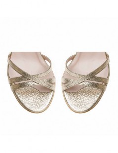 Sandale mireasa piele naturala Auriu Eve - The5thelement.ro