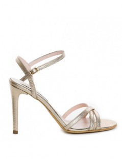 Sandale mireasa piele naturala Auriu Eve - The5thelement.ro