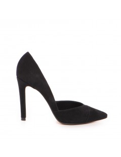 Pantofi stiletto piele naturala Negru V - The5thelement.ro
