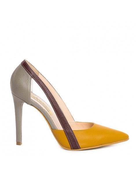 Pantofi stiletto piele...