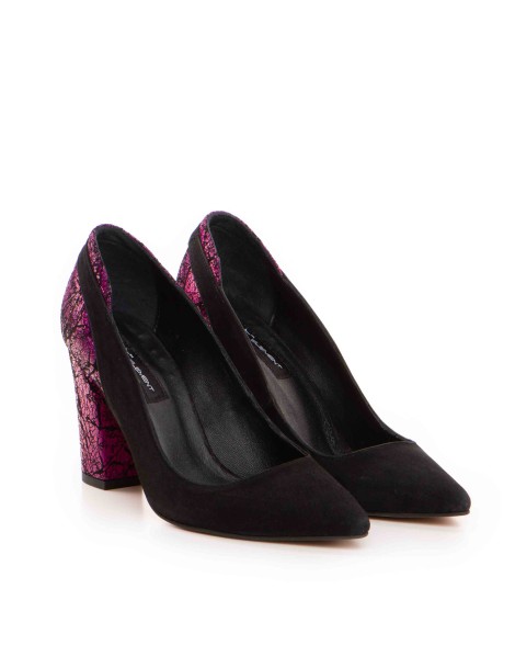 Pantofi stiletto piele naturala Negru Sasha - The5thelement.ro
