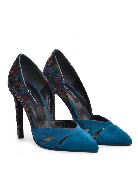 Pantofi stiletto piele naturala Cut Out Colour - The5thelement.ro