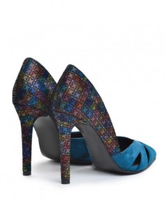 Pantofi stiletto piele naturala Cut Out Colour - The5thelement.ro
