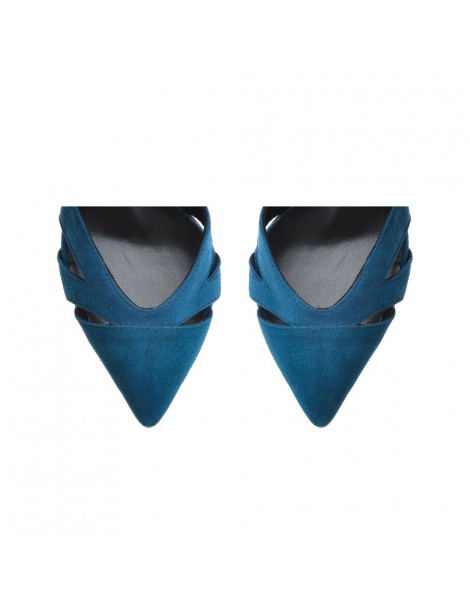 Pantofi stiletto piele naturala Cut Out Colour - The5thelement.ro