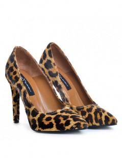 Pantofi stiletto piele naturala Print - The5thelement.ro