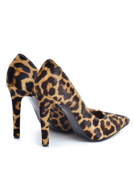 Pantofi stiletto piele naturala Print - The5thelement.ro