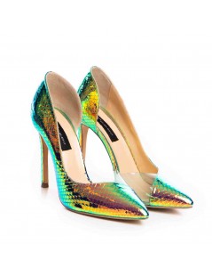 Pantofi stiletto piele naturala Cameleon Leila - The5thelement.ro