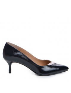 Pantofi stiletto piele naturala Negru Birdie - The5thelement.ro