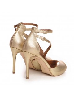 Sandale cu platforma piele naturala Bronz Isra - The5thelement.ro