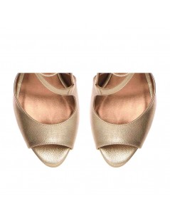 Sandale cu platforma piele naturala Bronz Isra - The5thelement.ro