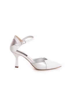 Pantofi mireasa piele naturala Alb Coco - The5thelement.ro