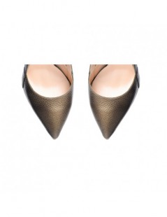 Pantofi stiletto piele naturala Maro Transparent - The5thelement.ro
