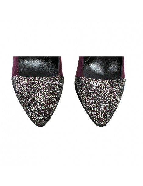 Pantofi dama Colour Marsala Piele Naturala - The5thelement.ro