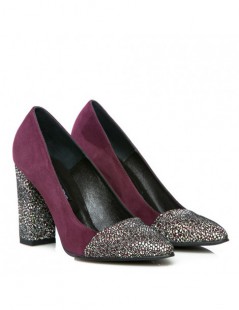 Pantofi dama Colour Marsala Piele Naturala - The5thelement.ro