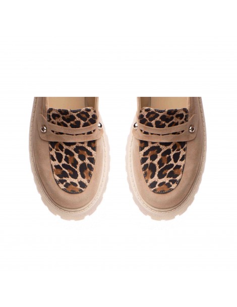 Pantofi dama piele naturala Bej Maven - The5thelement.ro