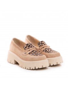 Pantofi dama piele naturala Bej Maven - The5thelement.ro