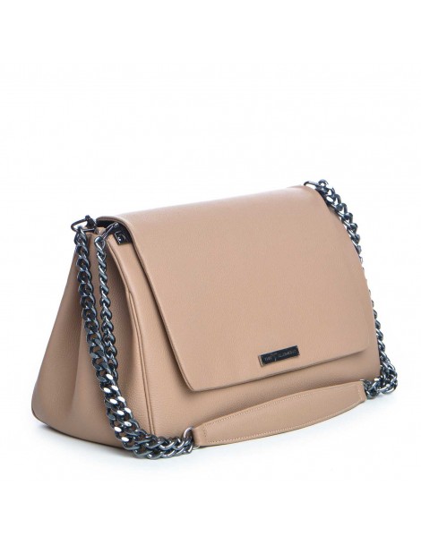Geanta Piele Naturala Dama Bej Nicole - The5thelement.ro