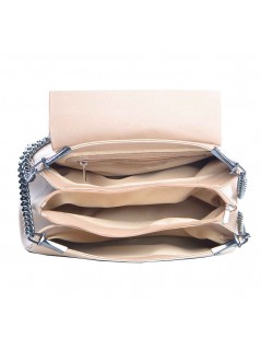 Geanta Piele Naturala Dama Bej Nicole - The5thelement.ro