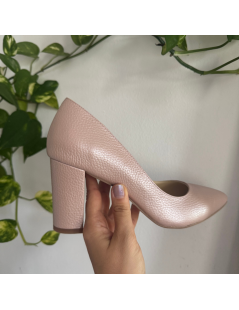 copy of Pantofi stiletto piele naturala Crem - The5thelement.ro