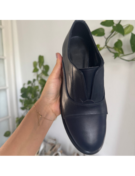 Pantofi oxford dama piele naturala Sport Bleumarin - The5thelement.ro