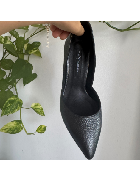 Pantofi Stiletto Piele Naturala Gri Metalizat - The5thelement.ro