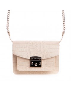 Geanta Piele Naturala Dama Bej Urban Bag - The5thelement.ro