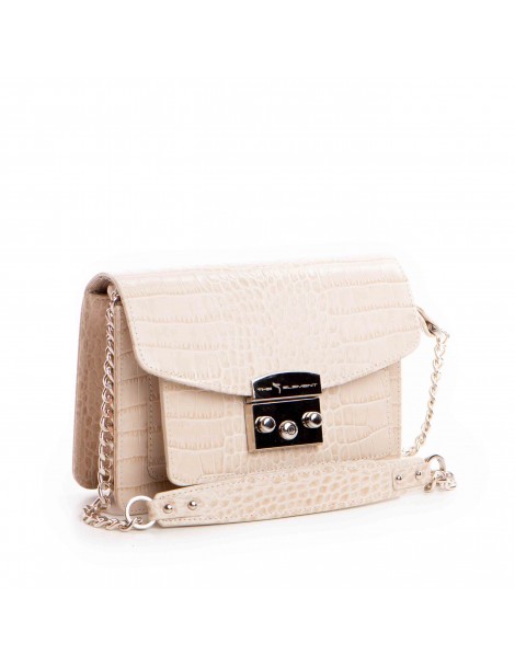 Geanta Piele Naturala Dama Bej Urban Bag - The5thelement.ro