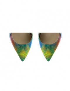 Pantofi stiletto piele naturala Rainbow - The5thelement.ro