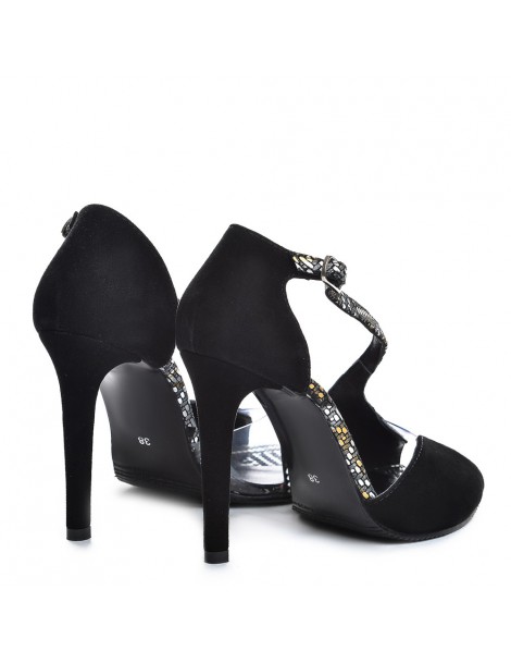 Sandale dama piele naturala Muse Black - The5thelement.ro