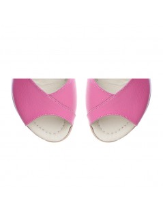 Sandale dama piele fara toc Fucsia Nomad - The5thelement.ro