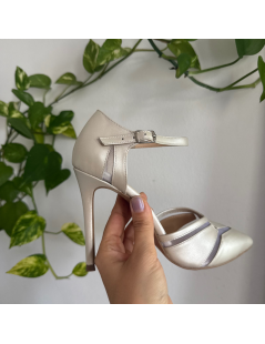 Pantofi mireasa piele naturala Ivoire Sofia - The5thelement.ro