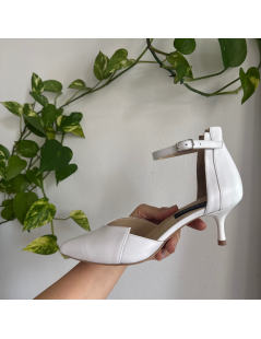 Pantofi mireasa piele naturala Alb Serenity - The5thelement.ro