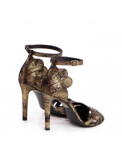 Sandale dama piele naturala Negru Bronz Aisha - The5thelement.ro