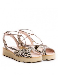 Sandale dama piele fara toc Bunny - The5thelement.ro
