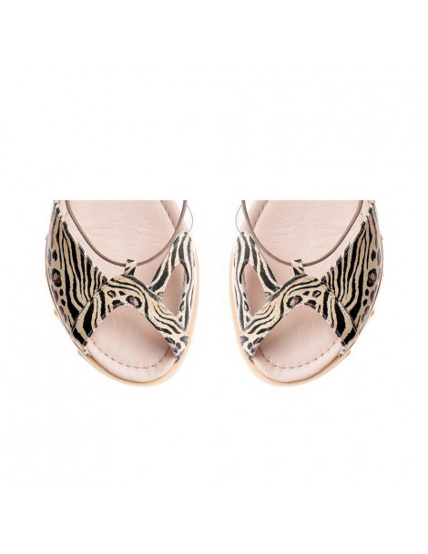 Sandale dama piele fara toc Bunny - The5thelement.ro