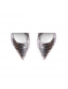 Pantofi stiletto piele naturala Argintiu Luxury - The5thelement.ro