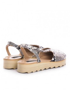 Sandale dama piele fara toc Gri Romy - The5thelement.ro