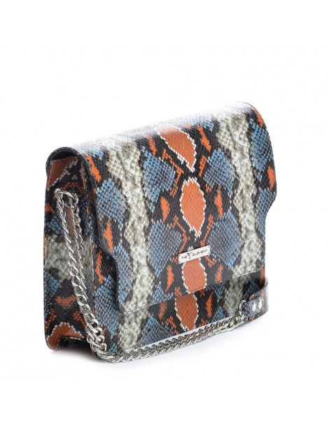 Geanta dama Piele Naturala Orange Croc - The5thelement.ro