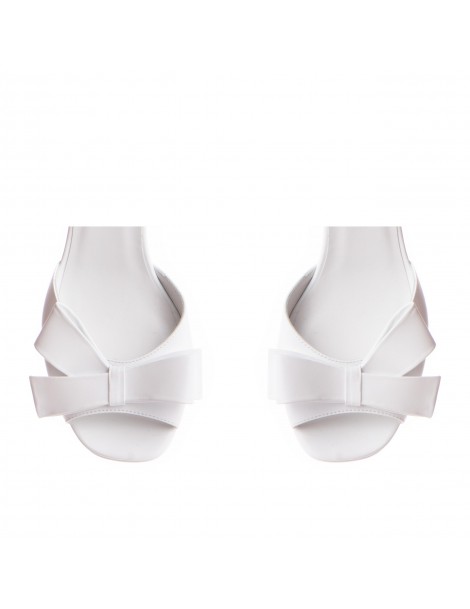 Sandale dama piele naturala Alb Zina - The5thelement.ro