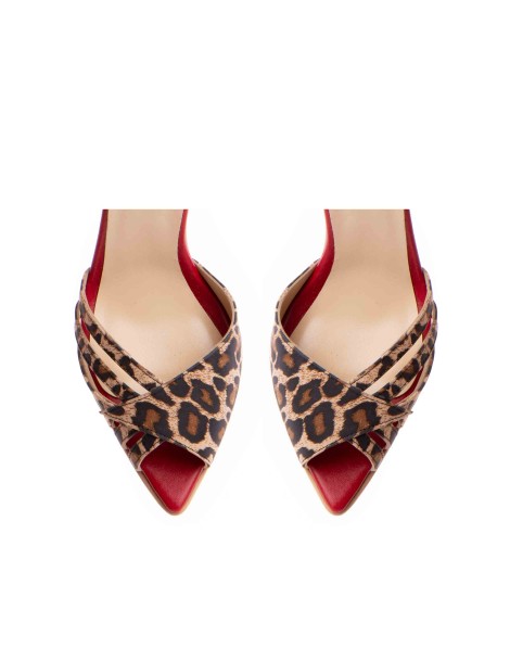 Sandale dama piele naturala Print Amina - The5thelement.ro