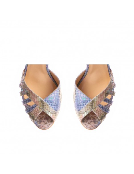 Sandale piele naturala Bleu Rendez Vous - The5thelement.ro