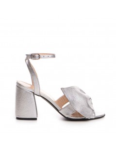 Sandale mireasa piele naturala Argintiu Paola - The5thelement.ro