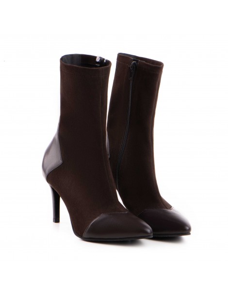 Botine Dama Piele Naturala Maro Noiré - The5thelement.ro