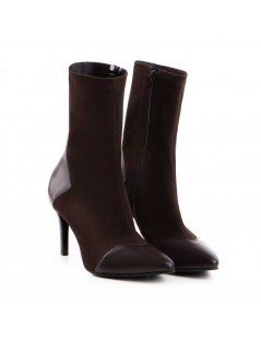 Botine Dama Piele Naturala Maro Noiré - The5thelement.ro