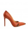Pantofi stiletto piele naturala Caramiziu Alura
