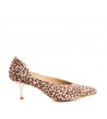 Pantofi stiletto piele naturala Print Celine